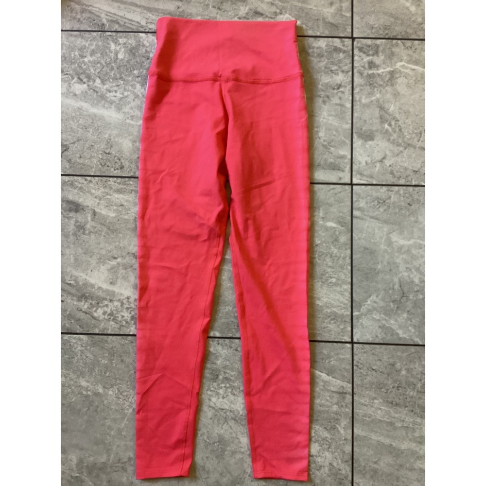 Electric & Rose Coral Pink Tie Dye Side Stripe High Rise Leggings Womens Small